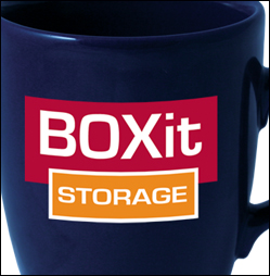 Image showing Screen Printed logo on a Promotional Mug, available from MUGS UK.