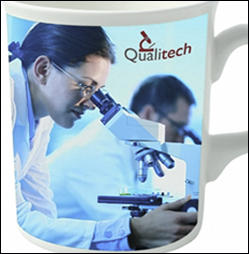 Promotional Mugs with logo using Dye Sublimation are just one of the decorating options available from MUGS UK.