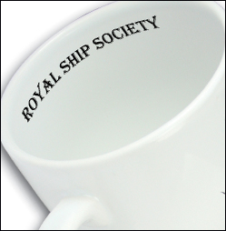 Image showing the inside rim of a promotional mug printed with a logo